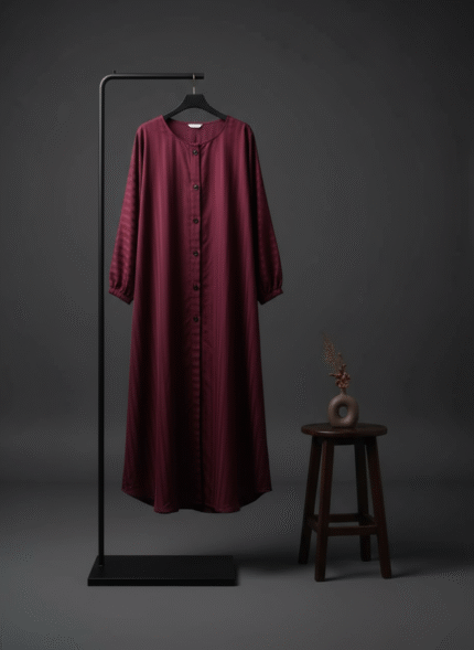 Abaya with Buttons On Front